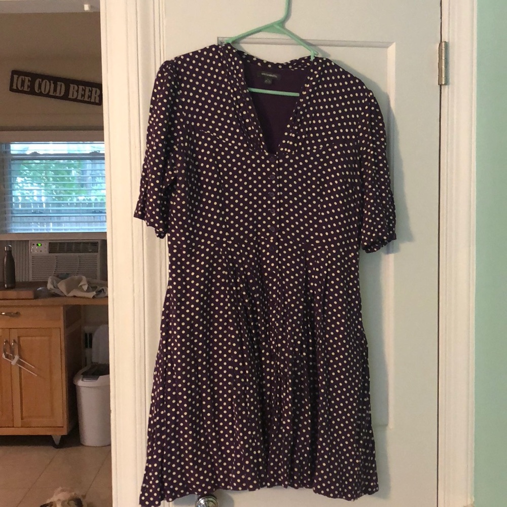 Emily and fin purple polka dot dress